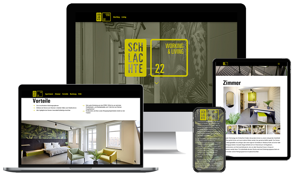 WordPress Webdesign & SEO SCHLACHTE22 Co Working Spaces - Bremen