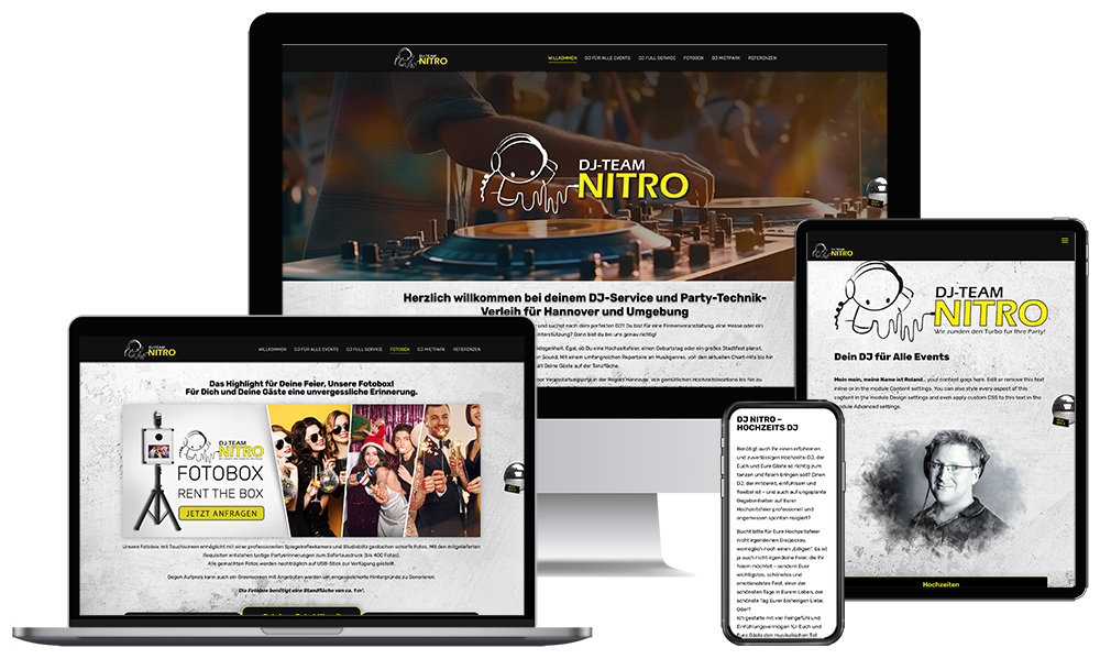 WordPress Webdesign & SEO DJ NITRO - HANNOVER